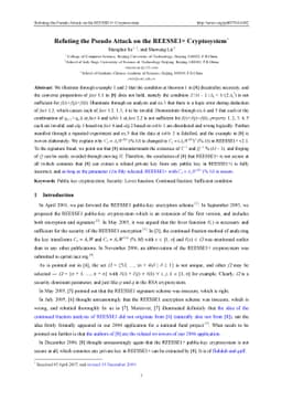Refuting the Pseudo Attack on the REESSE1+ Cryptosystem