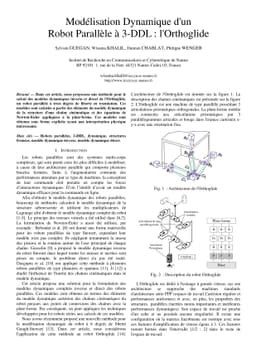 Modélisation Dynamique dún Robot Parallèle à 3-DDL : lÓrthoglide