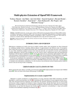 Multi-physics Extension of OpenFMO Framework