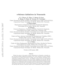 e-Science initiatives in Venezuela