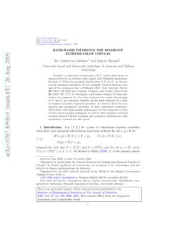 Rank-based inference for bivariate extreme-value copulas