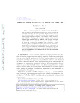 Asymptotically minimax Bayes predictive densities