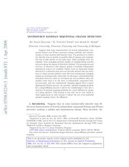 Multisource Bayesian sequential change detection
