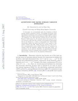 Asymptotics for sliced average variance estimation