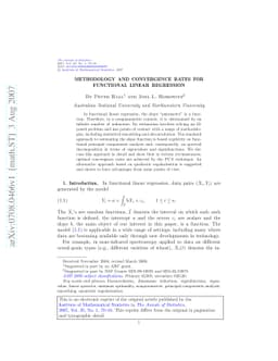 Methodology and convergence rates for functional linear regression