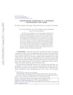 Nonparametric estimation in a nonlinear cointegration type model