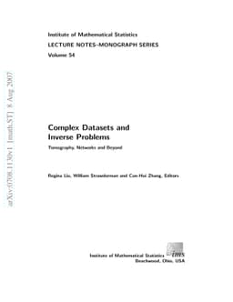 Complex Datasets and Inverse Problems. Tomography, Networks and Beyond