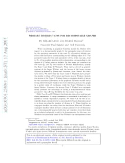 Wishart distributions for decomposable graphs