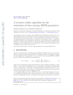 A recursive online algorithm for the estimation of time-varying ARCH
  parameters