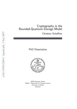 Cryptography in the Bounded-Quantum-Storage Model