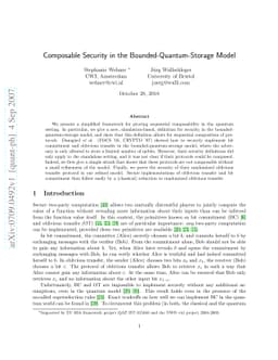 Composable Security in the Bounded-Quantum-Storage Model
