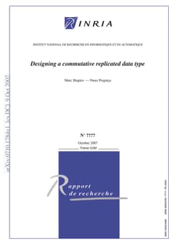 Designing a commutative replicated data type