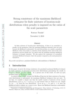 Strong consistency of the maximum likelihood estimator for finite
  mixtures of location-scale distributions when penalty is imposed on the
  ratios of the scale parameters