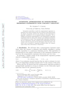 Asymptotic approximation of nonparametric regression experiments with
  unknown variances