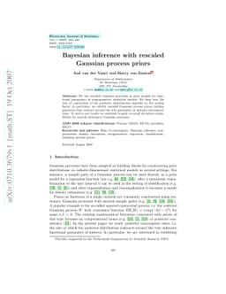 Bayesian inference with rescaled Gaussian process priors