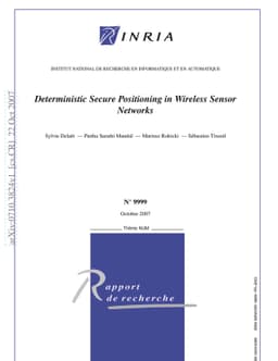 Deterministic Secure Positioning in Wireless Sensor Networks