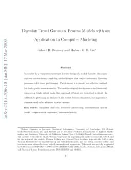 Bayesian treed Gaussian process models with an application to computer
  modeling