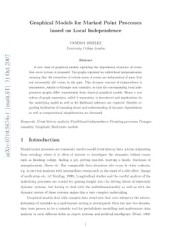 Graphical models for marked point processes based on local independence