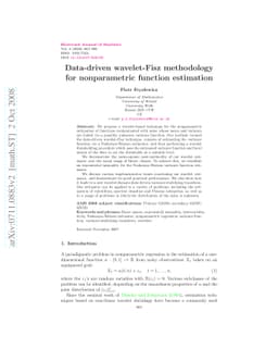 Data-driven wavelet-Fisz methodology for nonparametric function
  estimation
