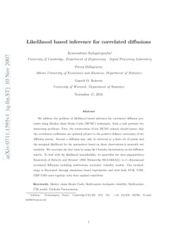 Likelihood-based inference for correlated diffusions