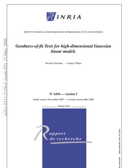 Goodness-of-fit Tests for high-dimensional Gaussian linear models
