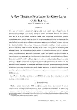 A New Theoretic Foundation for Cross-Layer Optimization