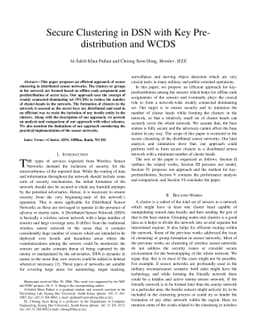 An Efficient PKC-Based Security Architecture for Wireless Sensor
  Networks