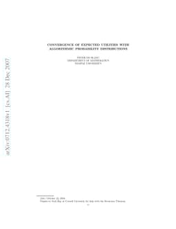 Convergence of Expected Utilities with Algorithmic Probability
  Distributions