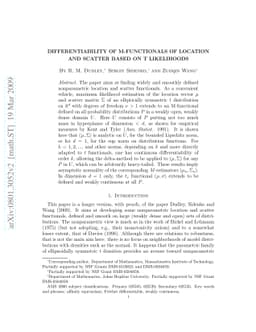 Differentiability of M-functionals of location and scatter based on t
  likelihoods