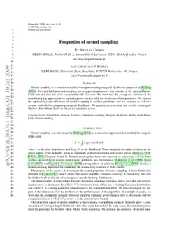 Properties of Nested Sampling