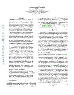 Compressed Counting