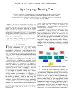 Sign Language Tutoring Tool