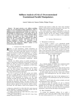 Stiffness Analysis of 3-d.o.f. Overconstrained Translational Parallel
  Manipulators