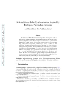 Self-Stabilizing Pulse Synchronization Inspired by Biological Pacemaker
  Networks
