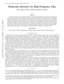 Multiscale Inference for High-Frequency Data
