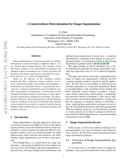 lambda-Connectedness Determination for Image Segmentation
