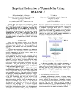 Graphical Estimation of Permeability Using RST&NFIS