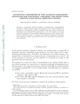 Asymptotic Properties of the Maximum Likelihood Estimator for Stochastic
  Parabolic Equations with Additive Fractional Brownian Motion