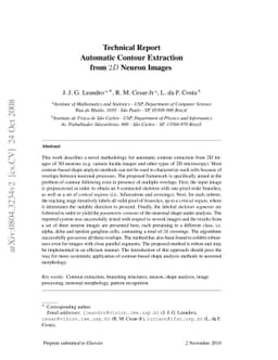 Technical Report - Automatic Contour Extraction from 2D Neuron Images