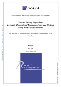 Parallel Pricing Algorithms for Multi--Dimensional Bermudan/American
  Options using Monte Carlo methods