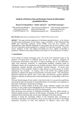 Analysis of hydrocyclone performance based on information granulation
  theory