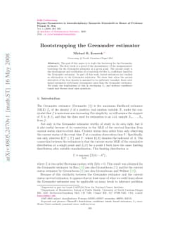 Bootstrapping the Grenander estimator
