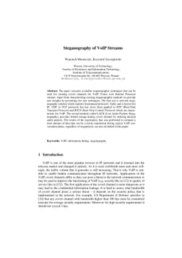 Steganography of VoIP Streams