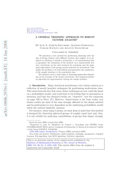 A general trimming approach to robust Cluster Analysis
