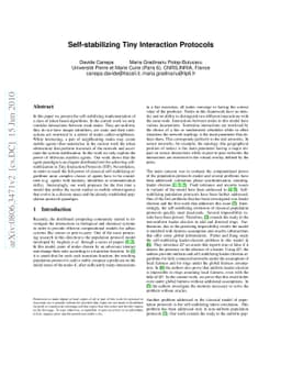 Stabilizing Tiny Interaction Protocols