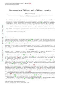 Compound real Wishart and q-Wishart matrices