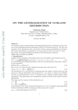 On the generalization of Gurland distribution