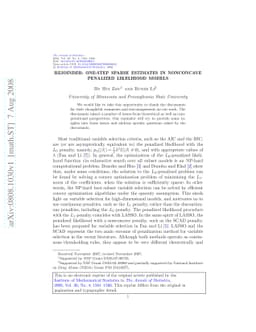 Rejoinder: One-step sparse estimates in nonconcave penalized likelihood
  models