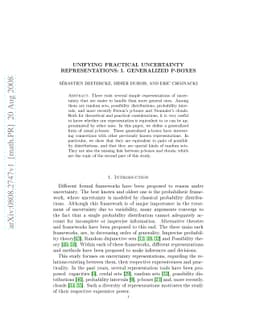 Unifying Practical Uncertainty Representations: I. Generalized P-Boxes