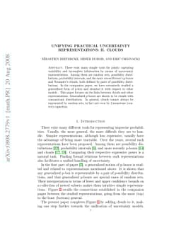 Unifying Practical Uncertainty Representations: II. Clouds